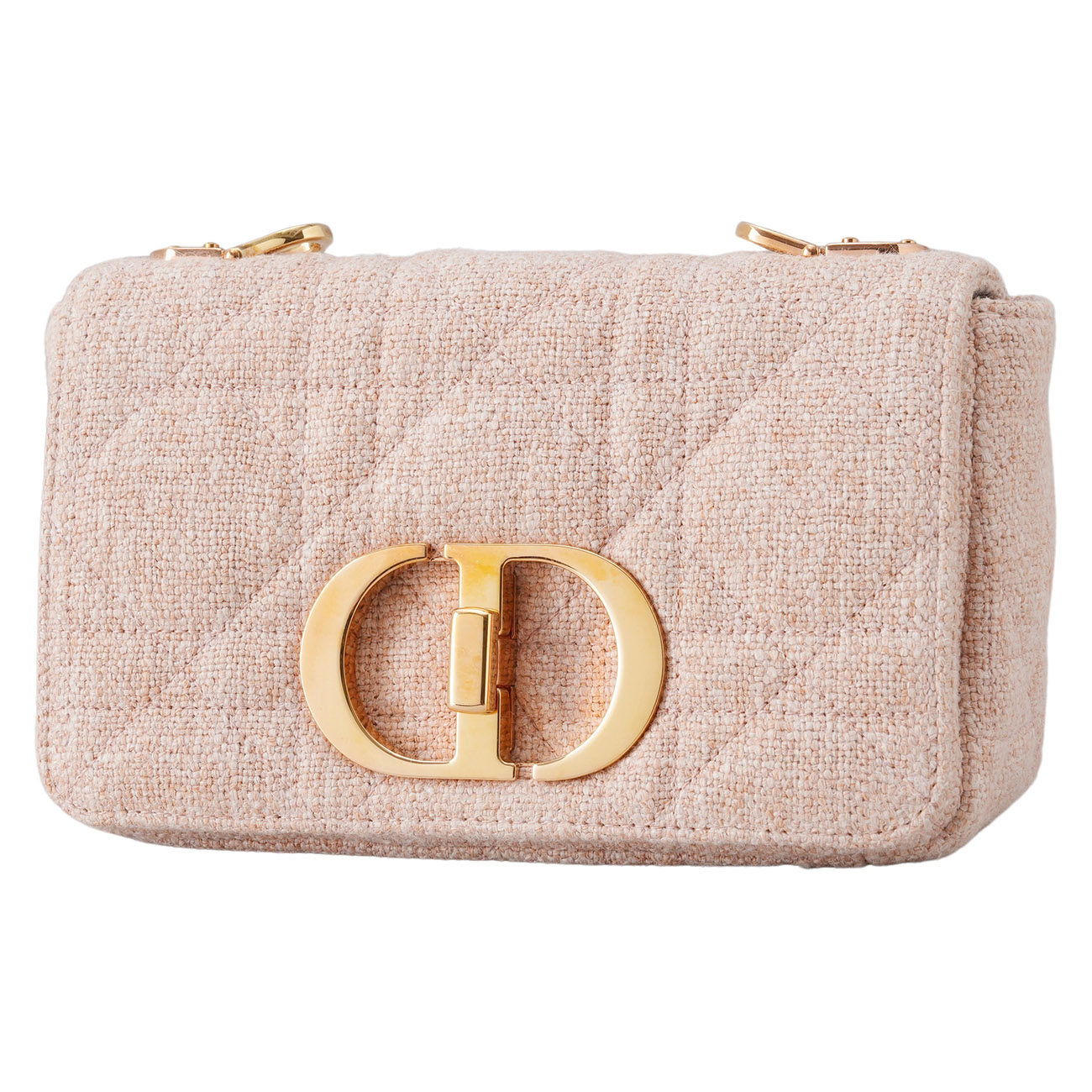 CHRISTIAN DIOR(USED)디올 트위드 카로 백 미듐